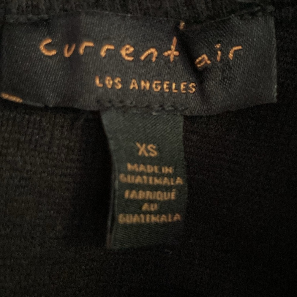 Anthropologie -Current Air/ Black top-white stitch XS - Picture 6 of 6